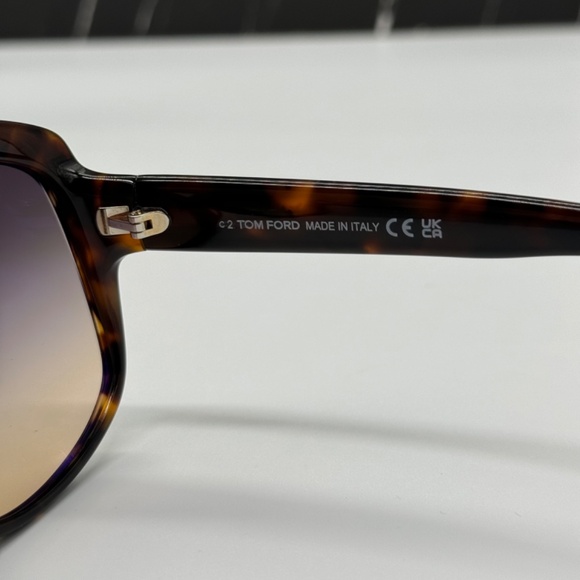 NEW TOM FORD TF919 55B WOMEN ROUND SUNGLASSES TOM FORD CHIARA-02 FT0919/S 55B - Picture 10 of 11